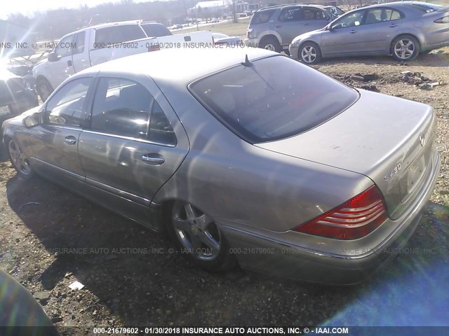 WDBNG70J75A435200 - 2005 MERCEDES-BENZ S 430 SILVER photo 3