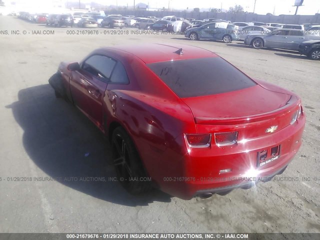 2G1FK1EJ3A9165455 - 2010 CHEVROLET CAMARO SS Rojo foto 3