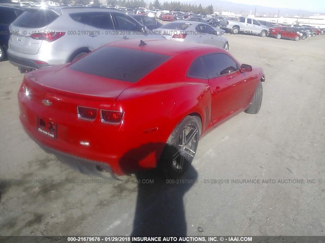 2G1FK1EJ3A9165455 - 2010 CHEVROLET CAMARO SS Rojo foto 4