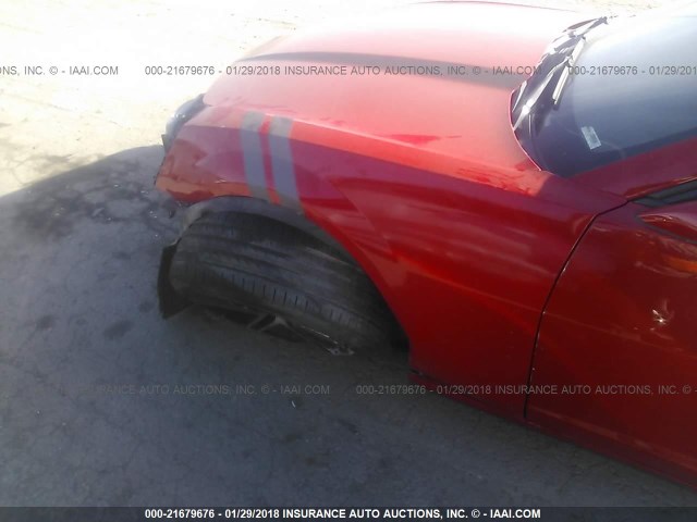 2G1FK1EJ3A9165455 - 2010 CHEVROLET CAMARO SS Rojo foto 6