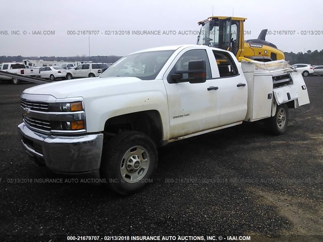 1GB2CUEGXHZ336179 - 2017 CHEVROLET SILVERADO C2500 HEAVY DUTY WHITE photo 2