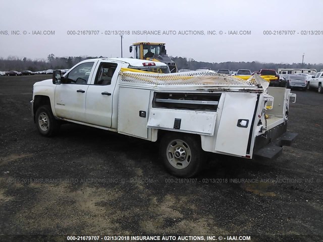 1GB2CUEGXHZ336179 - 2017 CHEVROLET SILVERADO C2500 HEAVY DUTY WHITE photo 3