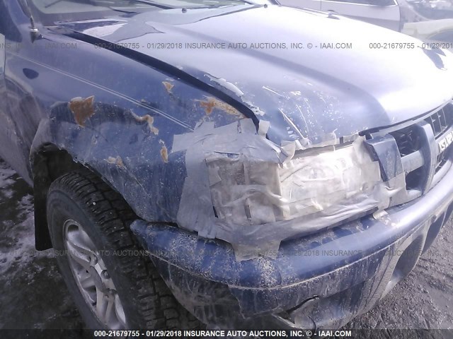 4S2DM58Y844310090 - 2004 ISUZU RODEO S BLUE photo 6