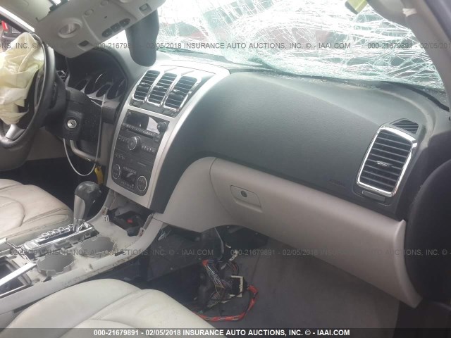 1GKER23D89J180832 - 2009 GMC ACADIA SLT-1 Srebrny zdjęcie 5