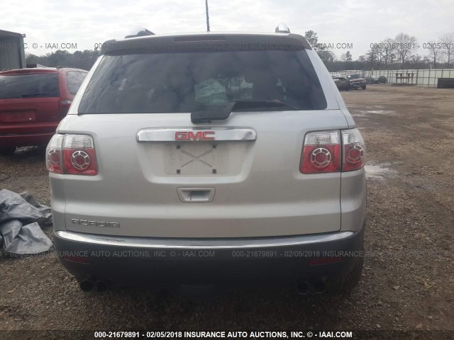 1GKER23D89J180832 - 2009 GMC ACADIA SLT-1 SILVER photo 8