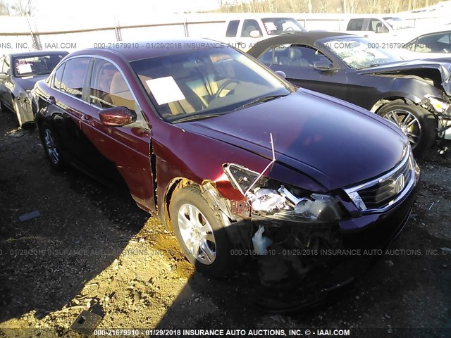 1HGCP25468A060789 - 2008 HONDA ACCORD LXP BURGUNDY photo 1