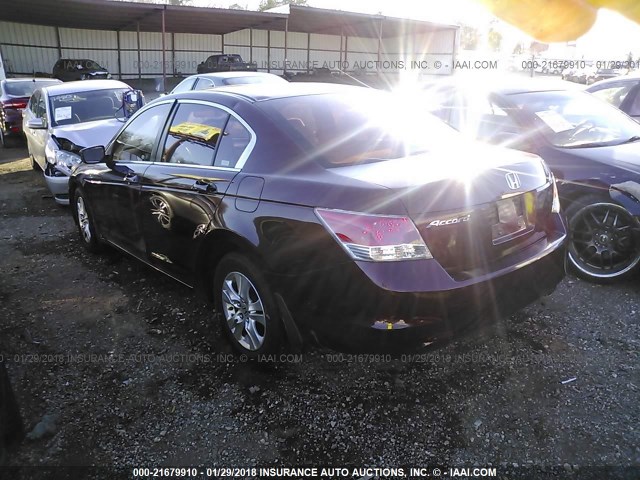 1HGCP25468A060789 - 2008 HONDA ACCORD LXP BURGUNDY photo 3