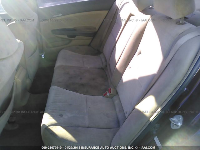 1HGCP25468A060789 - 2008 HONDA ACCORD LXP BURGUNDY photo 8