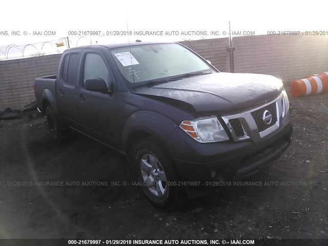 1N6AD0ER3DN715411 - 2013 NISSAN FRONTIER S/SV/SL/PRO-4X GRAY photo 1