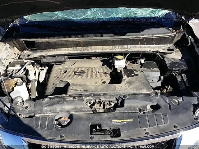 5N1AR2MN8DC616377 - 2013 NISSAN PATHFINDER S/SV/SL/PLATINUM 灰色 照片 10