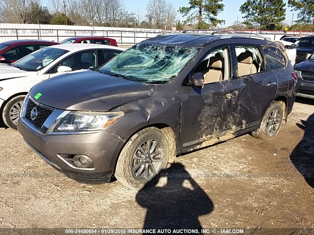 5N1AR2MN8DC616377 - 2013 NISSAN PATHFINDER S/SV/SL/PLATINUM 灰色 照片 2