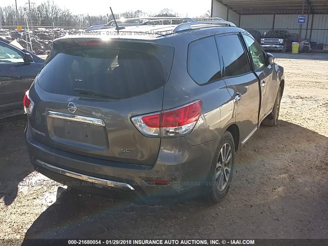 5N1AR2MN8DC616377 - 2013 NISSAN PATHFINDER S/SV/SL/PLATINUM 灰色 照片 4