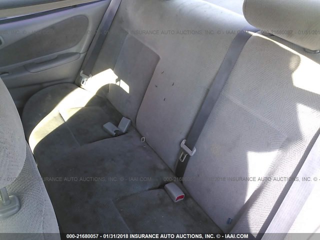 1Y1SK52852Z402562 - 2002 CHEVROLET GEO PRIZM LSI WHITE photo 8