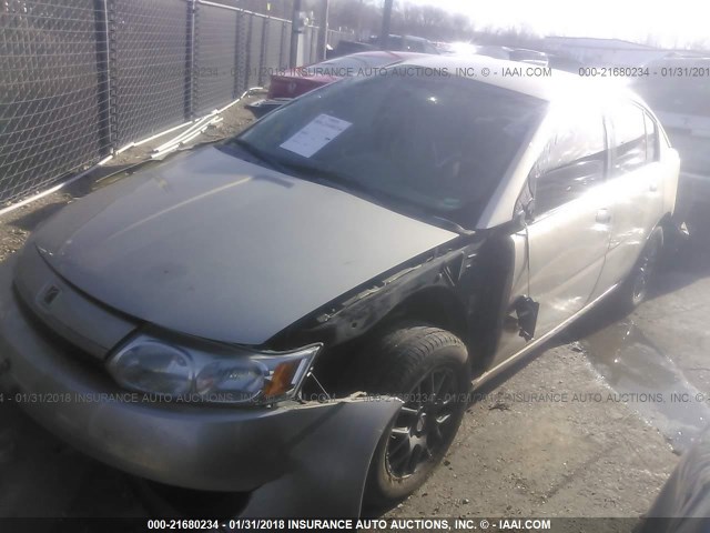 1G8AL52F24Z185352 - 2004 SATURN ION LEVEL 3 TAN photo 2