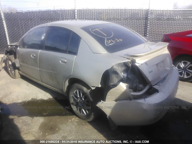 1G8AL52F24Z185352 - 2004 SATURN ION LEVEL 3 TAN photo 3