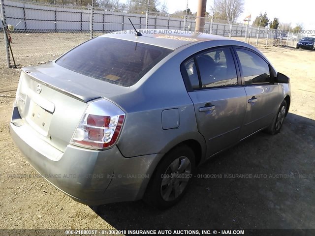 3N1AB61E58L686940 - 2008 NISSAN SENTRA 2.0/2.0S/2.0SL GRAY photo 4