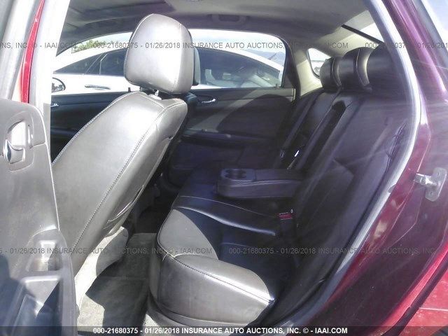 2G1WD58C781251522 - 2008 CHEVROLET IMPALA SUPER SPORT MAROON photo 8