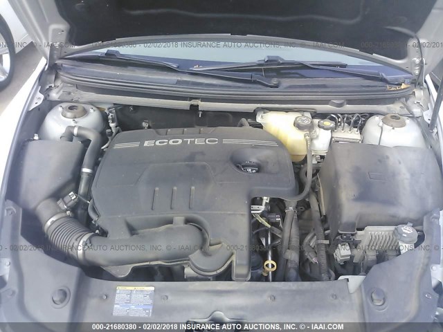 1G1ZB5EB4A4113106 - 2010 CHEVROLET MALIBU LS ვერცხლისფერი ფოტო 10