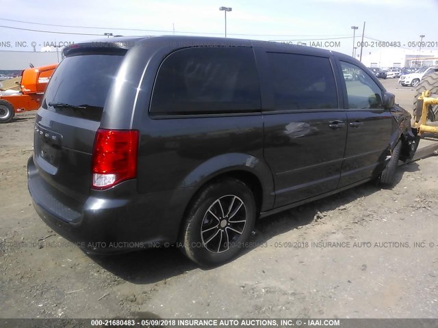 2C4RDGBG7HR794057 - 2017 DODGE GRAND CARAVAN SE GRAY photo 4