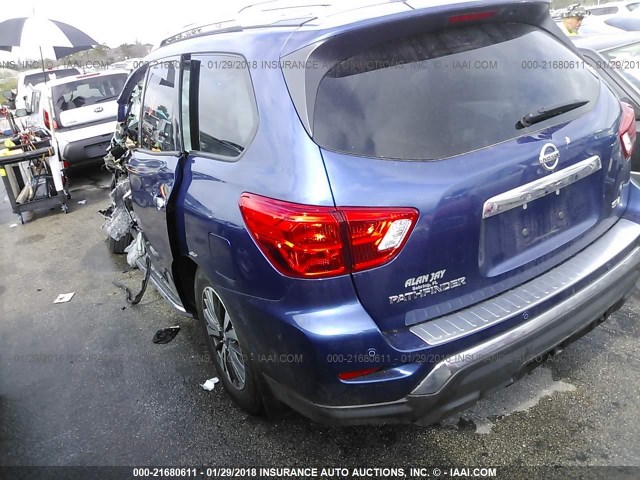5N1DR2MN3HC659740 - 2017 NISSAN PATHFINDER S/SV/SL/PLATINUM 蓝色 照片 3