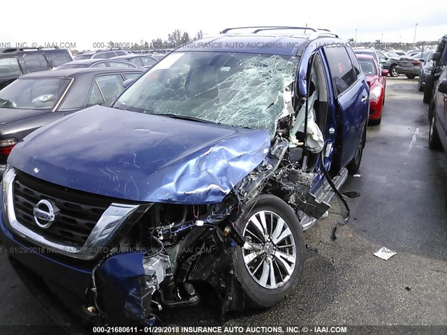 5N1DR2MN3HC659740 - 2017 NISSAN PATHFINDER S/SV/SL/PLATINUM 蓝色 照片 6