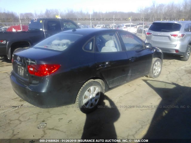 KMHDU46D58U464019 - 2008 HYUNDAI ELANTRA GLS/SE/LIMITED BLACK photo 4