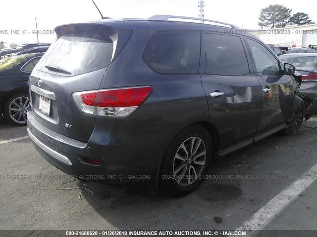 5N1AR2MN6EC686123 - 2014 NISSAN PATHFINDER S/SV/SL/PLATINUM 灰色 照片 4