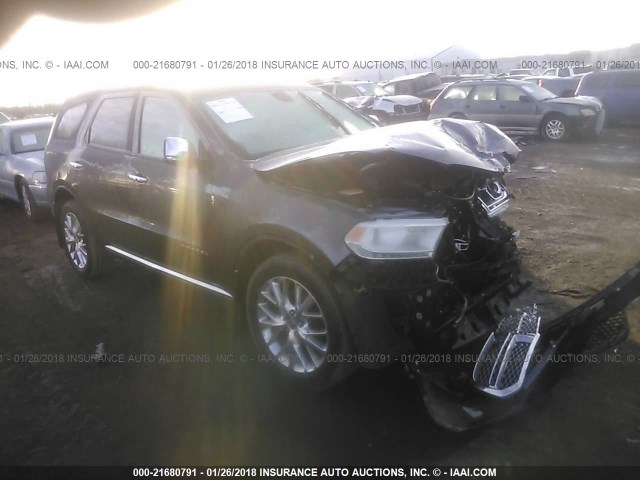 1C4RDJEG9EC595699 - 2014 DODGE DURANGO CITADEL BLACK photo 1