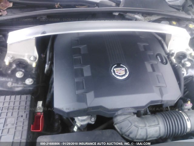 1G6DM5EG4A0144941 - 2010 CADILLAC CTS PERFORMANCE COLLECTION Черный фото 10