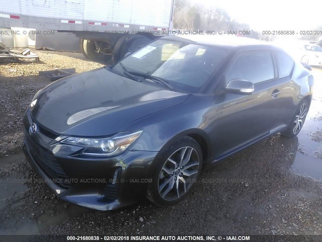 JTKJF5C70FJ007387 - 2015 TOYOTA SCION TC 灰色 照片 2