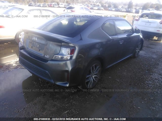JTKJF5C70FJ007387 - 2015 TOYOTA SCION TC 灰色 照片 4