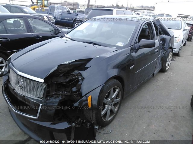 1G6DN57U470107574 - 2007 CADILLAC CTS-V BLACK photo 2