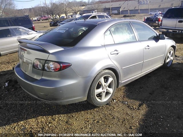 1YVHP84C575M36366 - 2007 MAZDA 6 I GRAY photo 4