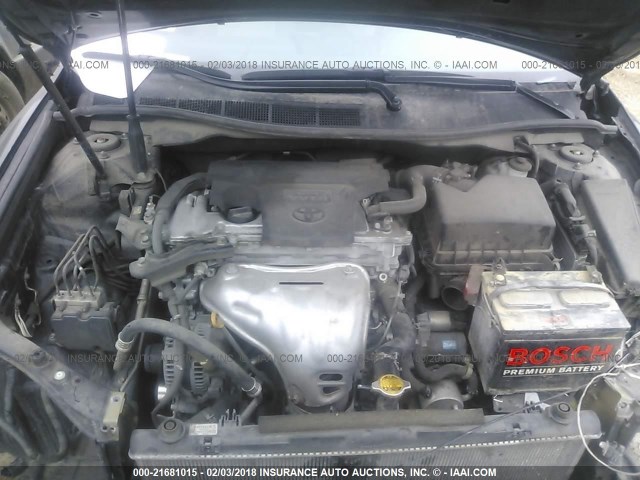 4T4BF1FK9CR198209 - 2012 TOYOTA CAMRY SE/LE/XLE BLACK photo 10