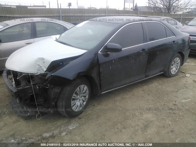 4T4BF1FK9CR198209 - 2012 TOYOTA CAMRY SE/LE/XLE BLACK photo 2