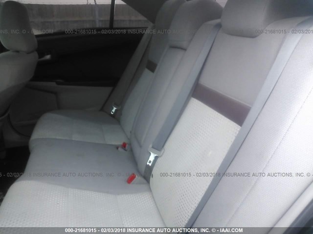 4T4BF1FK9CR198209 - 2012 TOYOTA CAMRY SE/LE/XLE BLACK photo 8