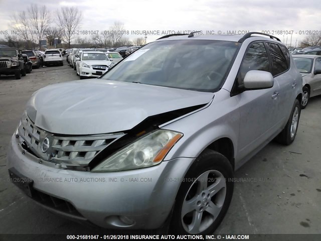 JN8AZ08WX3W213434 - 2003 NISSAN MURANO SL/SE BLUE photo 2