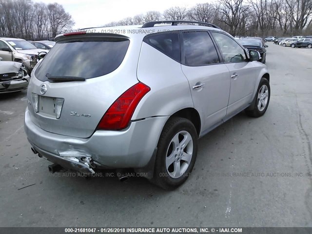 JN8AZ08WX3W213434 - 2003 NISSAN MURANO SL/SE BLUE photo 4