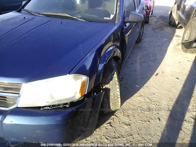 1B3LC46B79N532707 - 2009 DODGE AVENGER SE/SXT BLUE photo 6