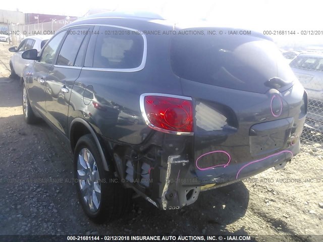 5GAKVDED9CJ347422 - 2012 BUICK ENCLAVE GRAY photo 3