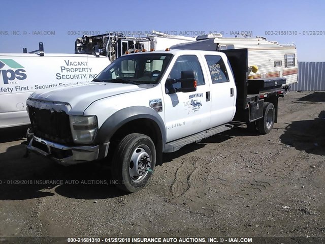 1FDAW4HR5AEA50955 - 2010 FORD F450 WHITE photo 2