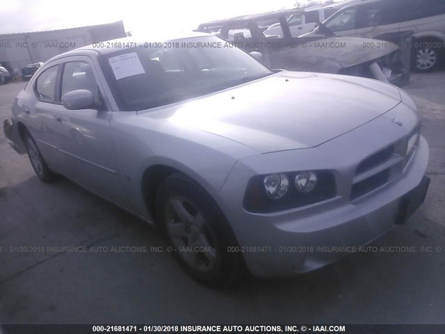 2B3CA3CV3AH207239 - 2010 DODGE CHARGER SXT SILVER photo 1