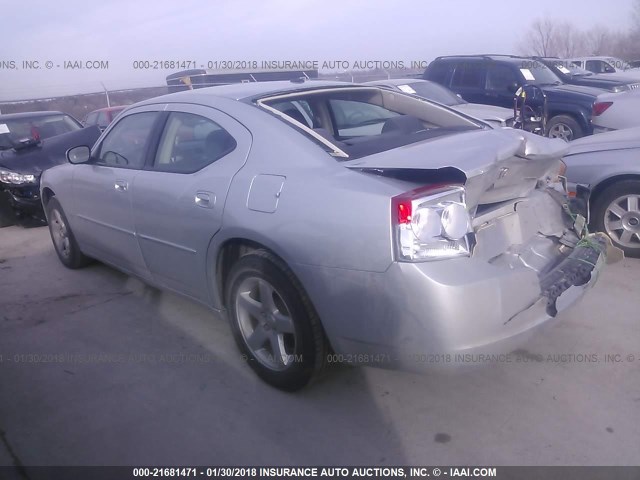 2B3CA3CV3AH207239 - 2010 DODGE CHARGER SXT SILVER photo 3