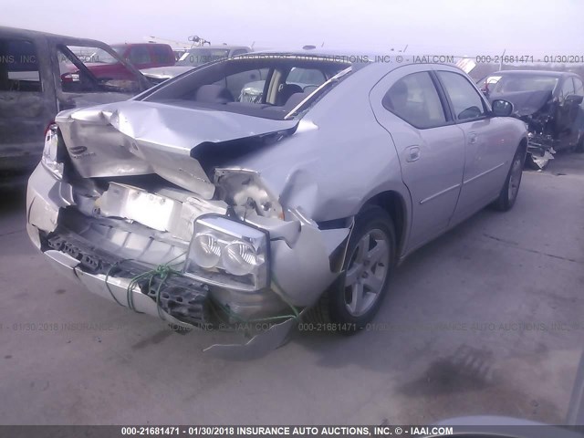 2B3CA3CV3AH207239 - 2010 DODGE CHARGER SXT SILVER photo 4