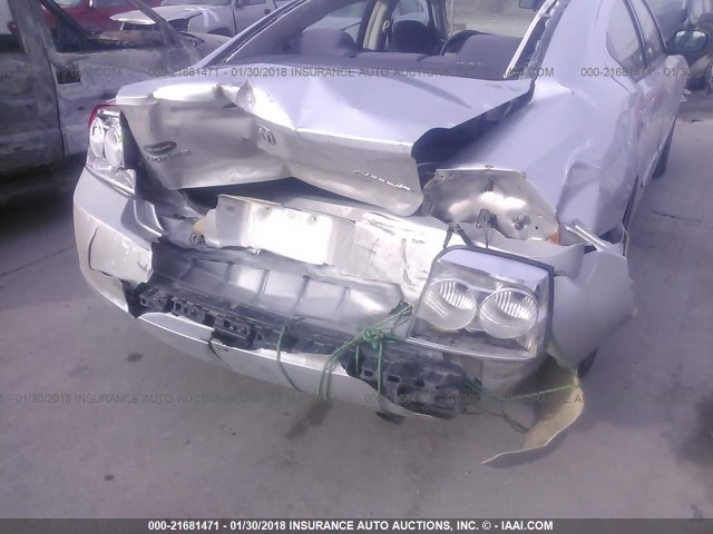 2B3CA3CV3AH207239 - 2010 DODGE CHARGER SXT SILVER photo 6