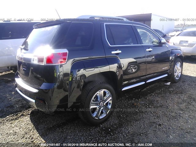 2GKALUEK5F6269192 - 2015 GMC TERRAIN DENALI BLACK photo 4