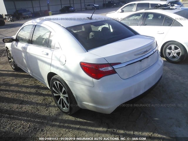 1C3CCBBB7DN701467 - 2013 CHRYSLER 200 TOURING WHITE photo 3