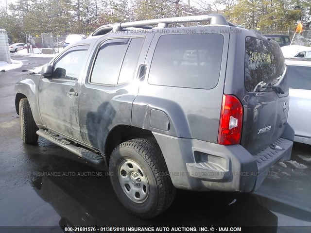 5N1AN08WX8C540847 - 2008 NISSAN XTERRA OFF ROAD/S/SE GRAY photo 3