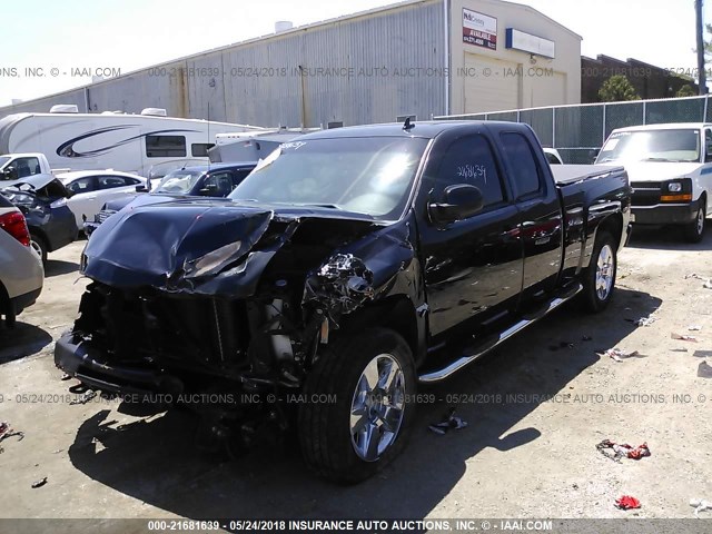 1GCSKTE34AZ283216 - 2010 CHEVROLET SILVERADO K1500 LTZ BLACK photo 2