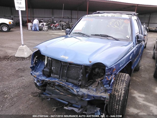 1J4GL58K84W174730 - 2004 JEEP LIBERTY LIMITED BLUE photo 2